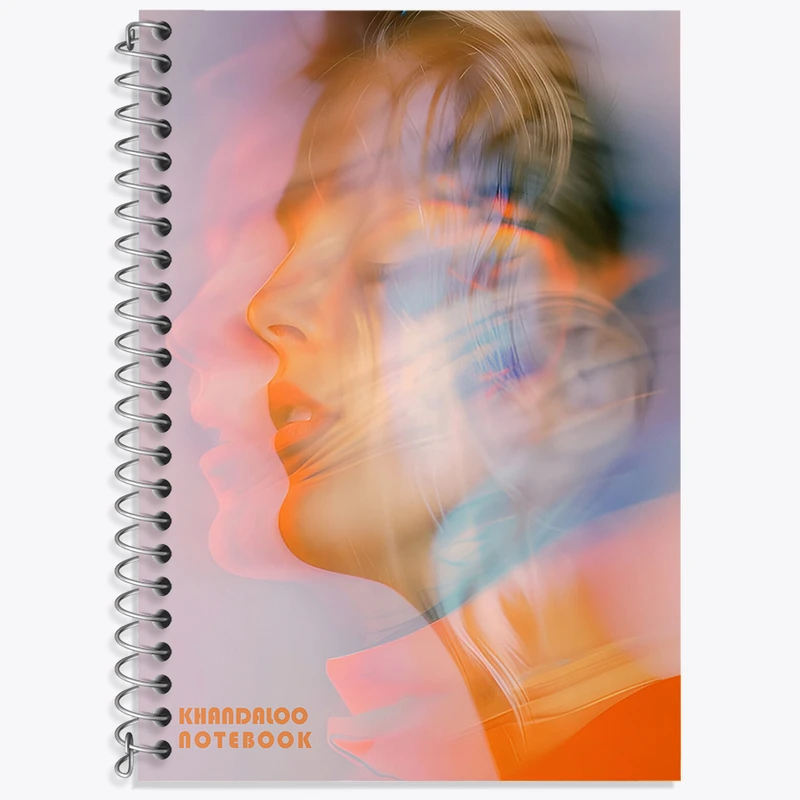 دفتر زبان 50 برگ خندالو مدل دو خط طرح فانتزی کد N8921