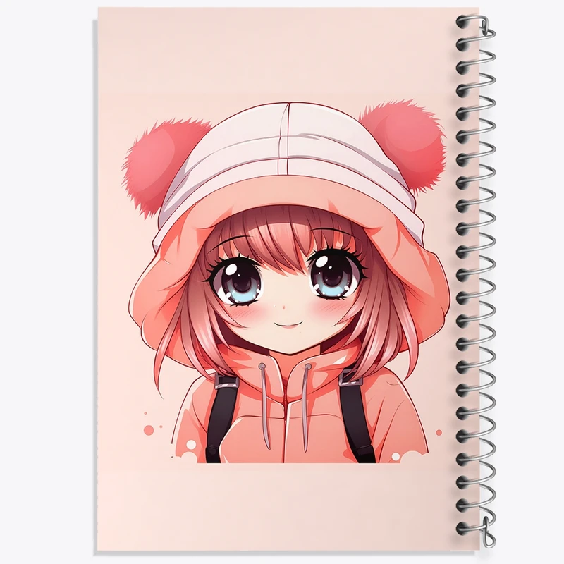 دفتر طراحی 50 برگ خندالو طرح دخترانه کد N5096