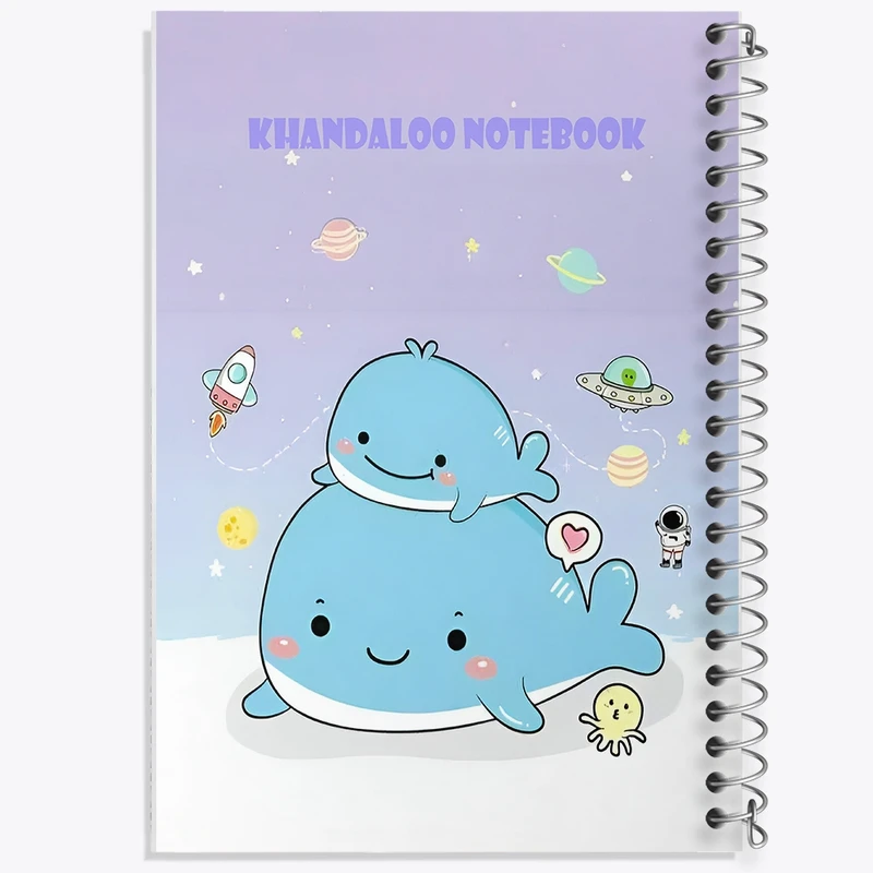 دفتر شطرنجی 50 برگ خندالو طرح حیوانات بامزه کد N7390