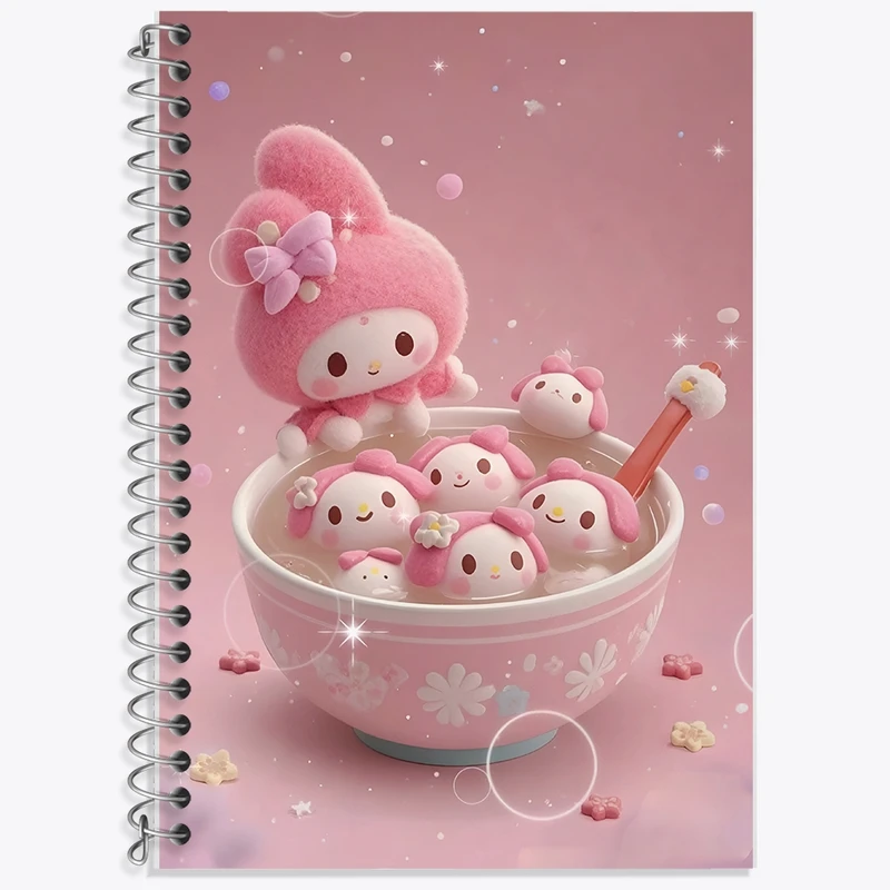 دفتر لغت 50 برگ خندالو طرح کرومی (Kuromi) کد F10297