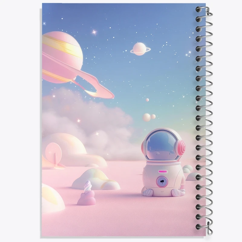 دفتر طراحی 50 برگ خندالو طرح فضانورد کد N2250