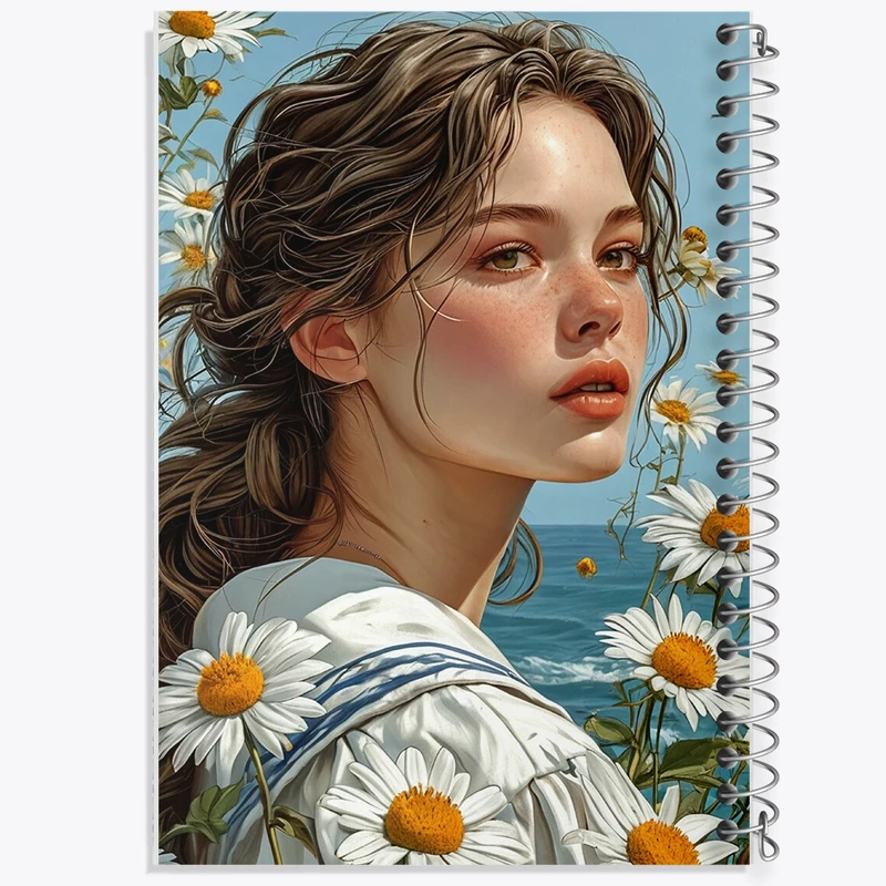 دفتر شطرنجی 50 برگ خندالو طرح دخترانه کد N7406