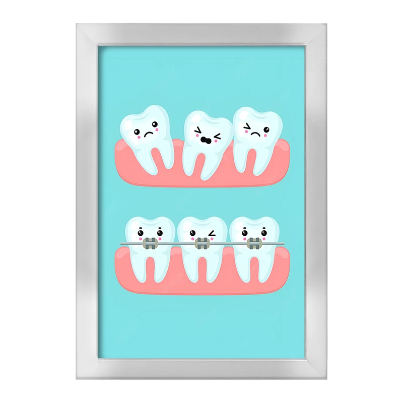 تابلو خندالو طرح دندان و دندان پزشکی کودکانه کد F9819