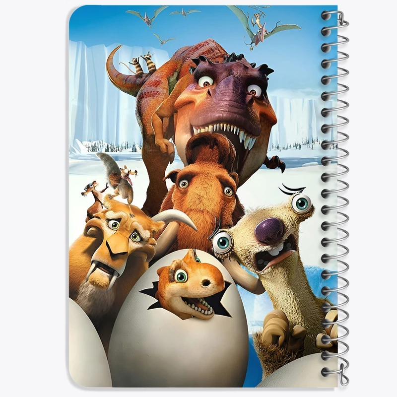 دفتر یادداشت 50 برگ خندالو طرح عصر یخبندان (Ice Age) کد F8325