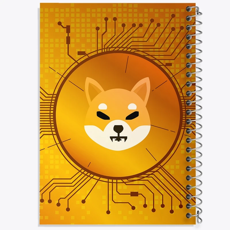 دفتر طراحی 50 برگ خندالو طرح ارز دیجیتال شیبا اینو Shiba Inu  کد 10879