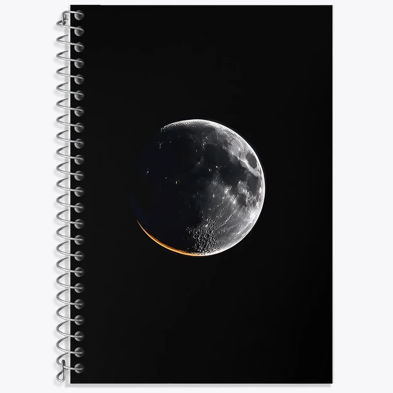 دفتر لغت 50 برگ خندالو طرح ماه (Moon) کد F12869