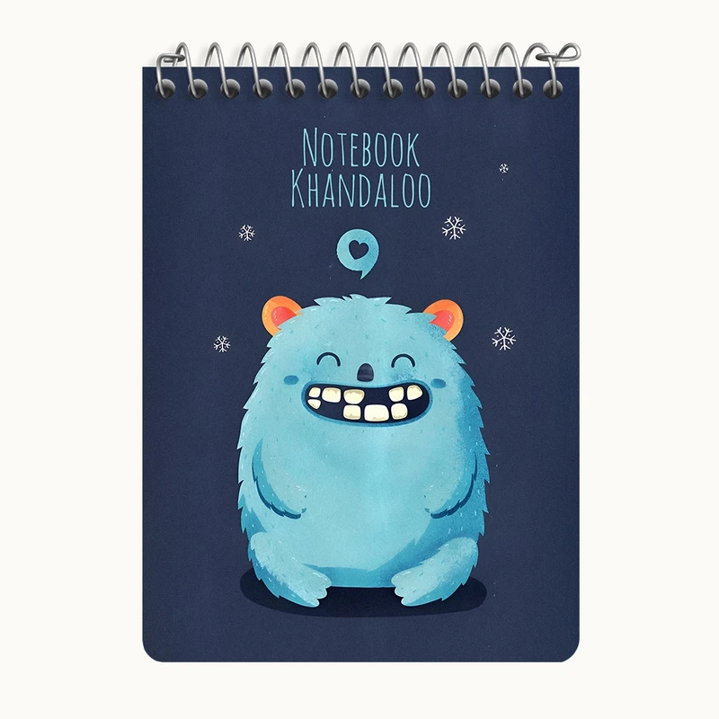 دفتر یادداشت 50 برگ خندالو طرح هیولاهای بامزه کد N7184