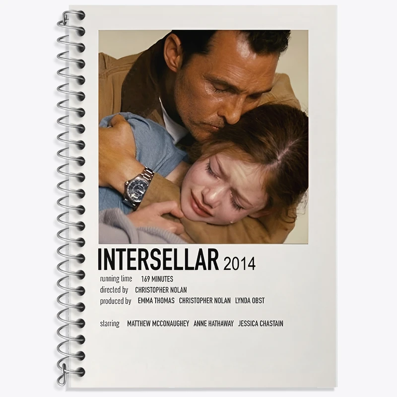 دفتر زبان 50 برگ خندالو مدل سه خط طرح میان ستاره ای (Interstellar) کد F13300