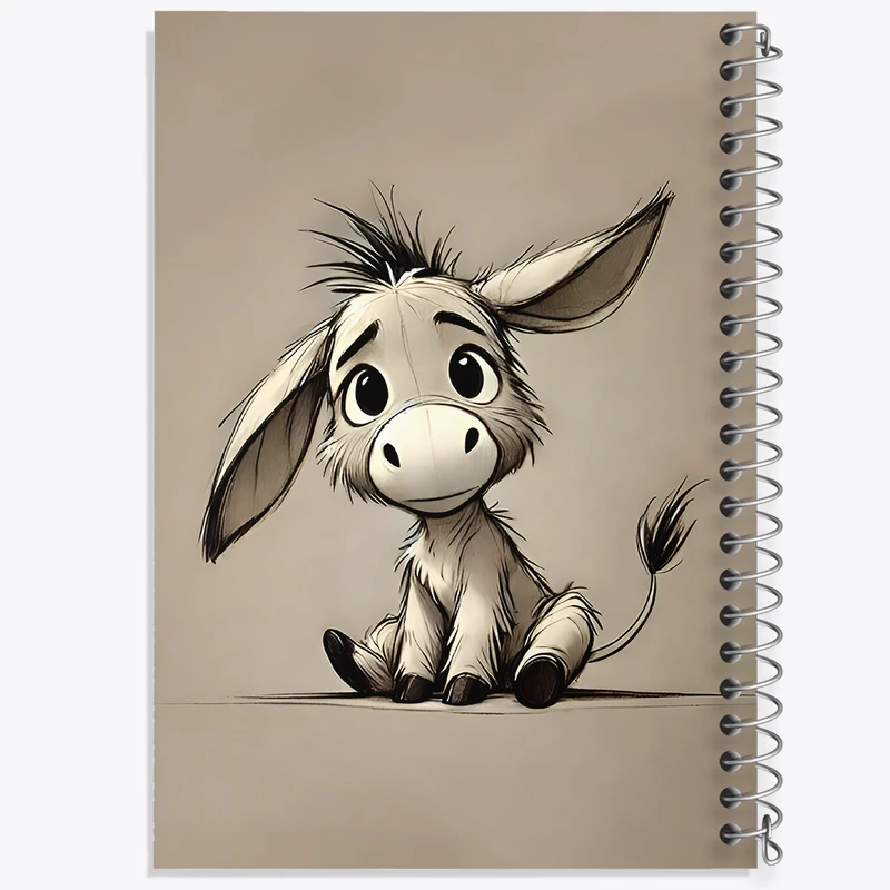 دفتر نقاشی 50 برگ خندالو طرح الاغ بانمک کد N6717