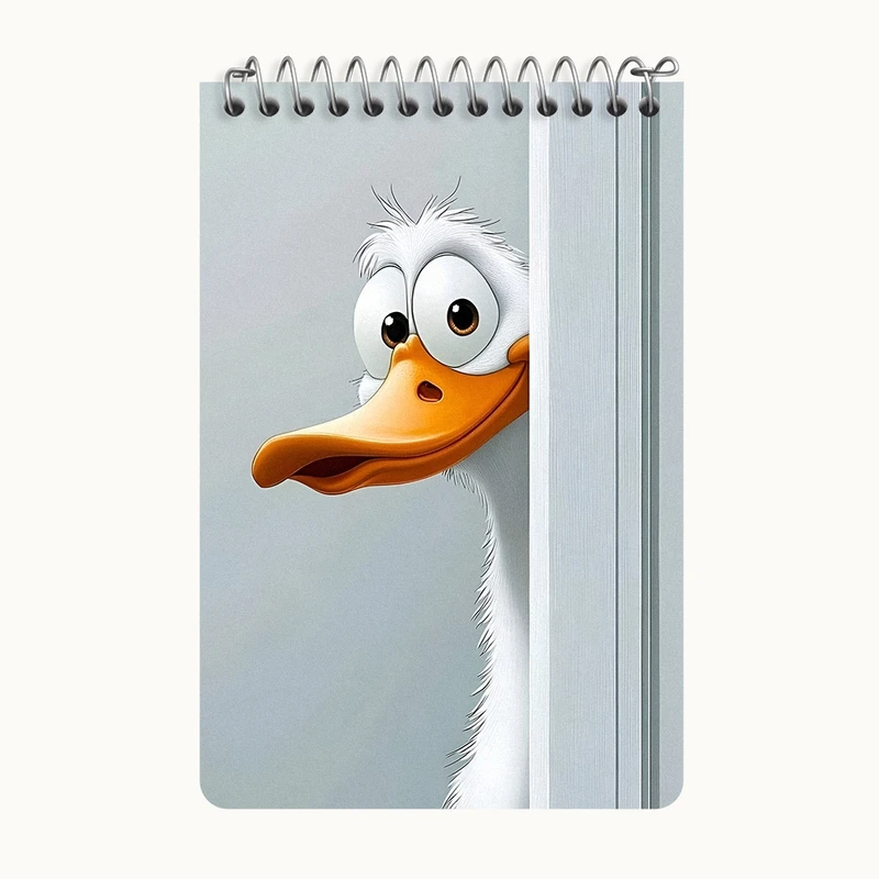 دفتر یادداشت 50 برگ خندالو طرح اردک کد F10066