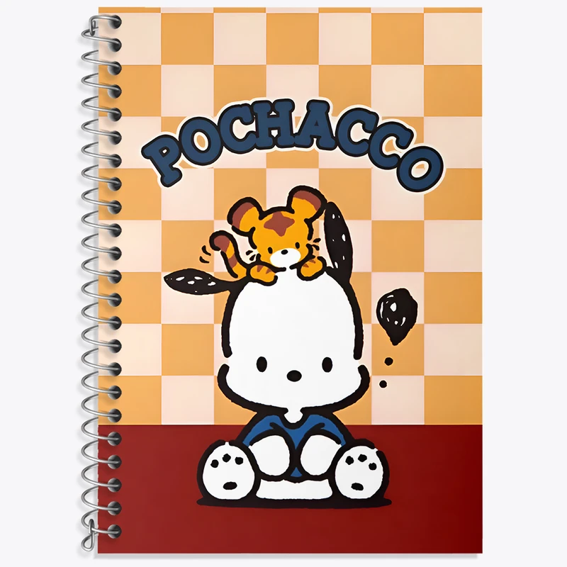 دفتر زبان دوخط 50 برگ خندالو طرح پوچاکو (Pochacco) کد N7121