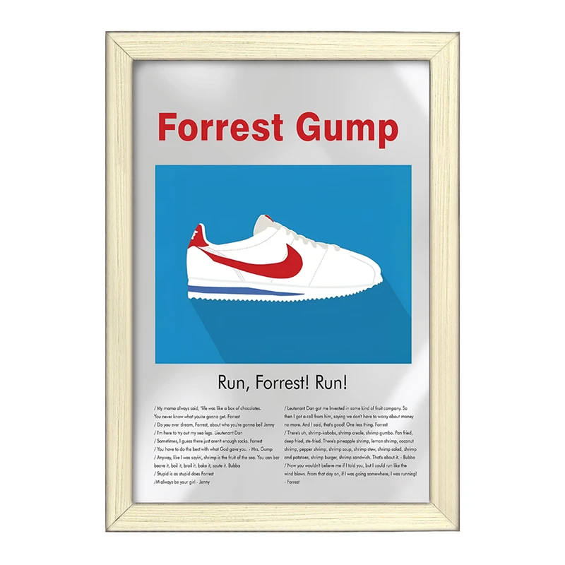 تابلو خندالو طرح فارست گامپ (Forrest Gump) کد F13823