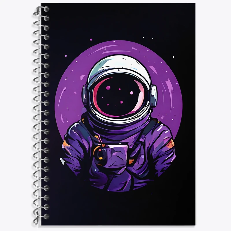 دفتر لغت 50 برگ خندالو طرح فضانورد کد F8540