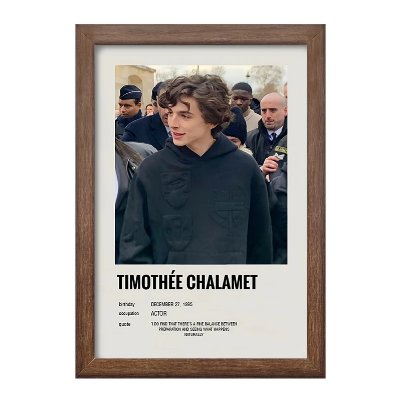 تابلو خندالو طرح تیموتی شالامی (Timothée Chalamet) کد F13144