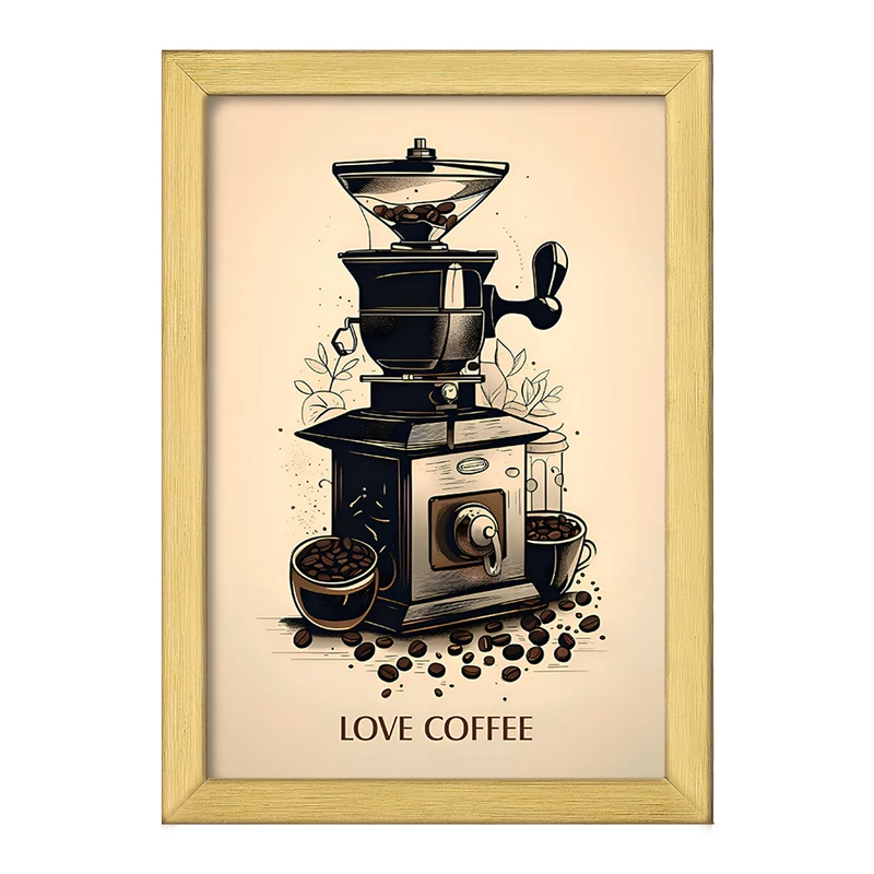 تابلو خندالو طرح Love Coffee کد F10392