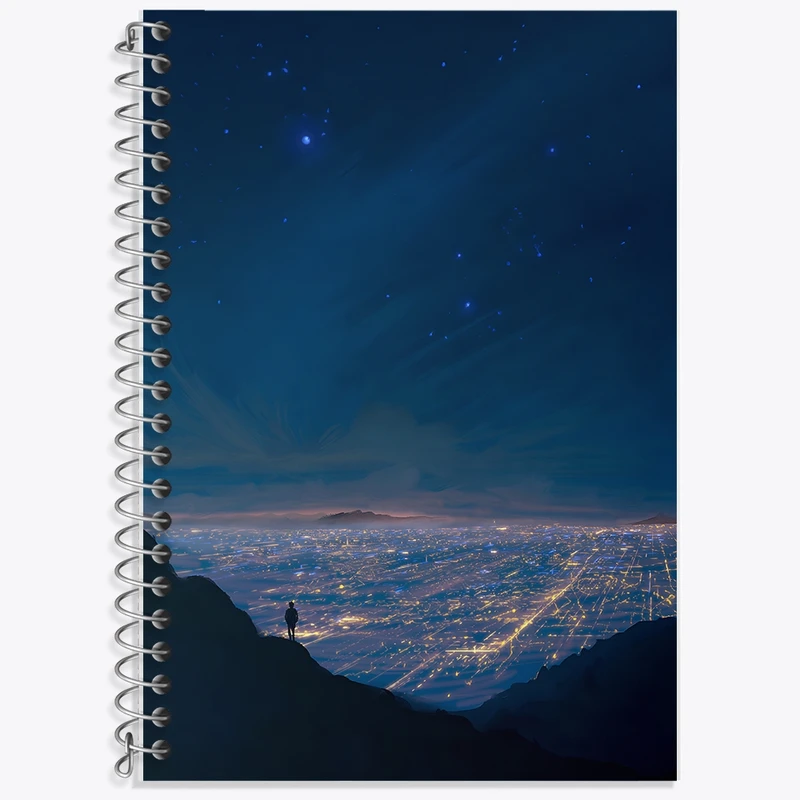 دفتر لغت 50 برگ خندالو طرح شب کد F11174