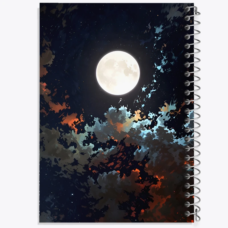 دفتر نقاشی 50 برگ خندالو طرح ماه (Moon) کد F11607