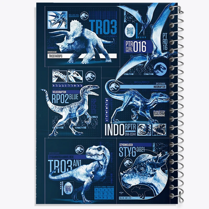 دفتر مشق 100 برگ خندالو طرح دایناسور (Dino) کد F13767