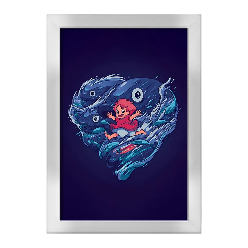 تابلو خندالو طرح پونیو (Ponyo) کد F9379