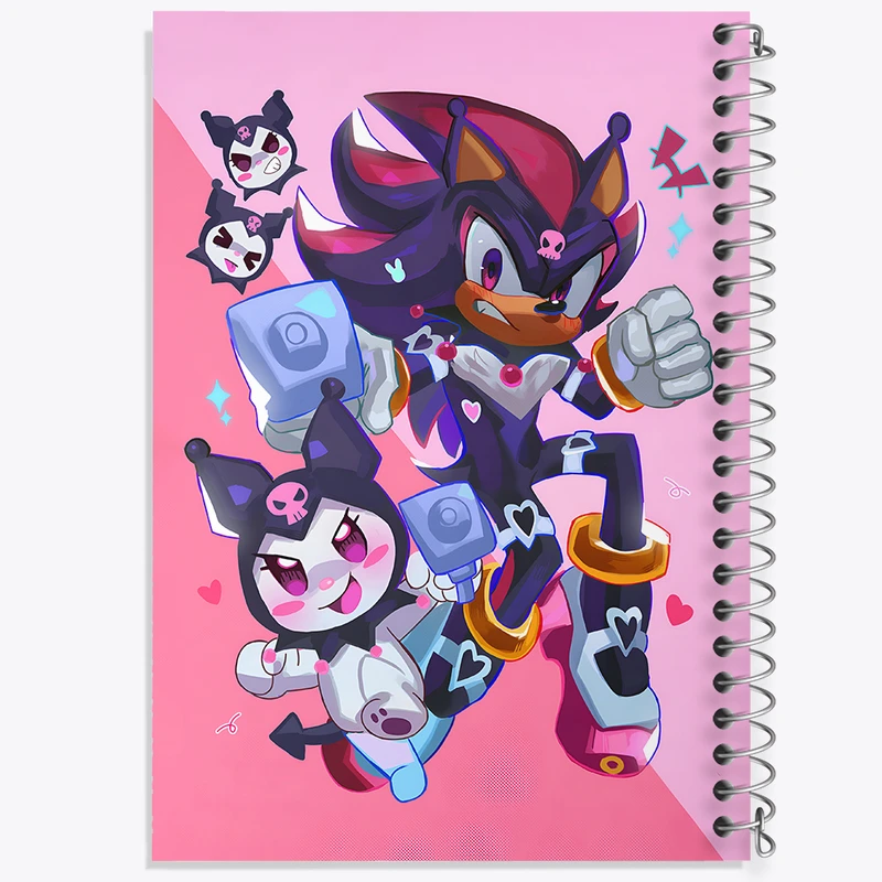 دفتر مشق 50 برگ خندالو طرح سونیک و کرومی کد N7822