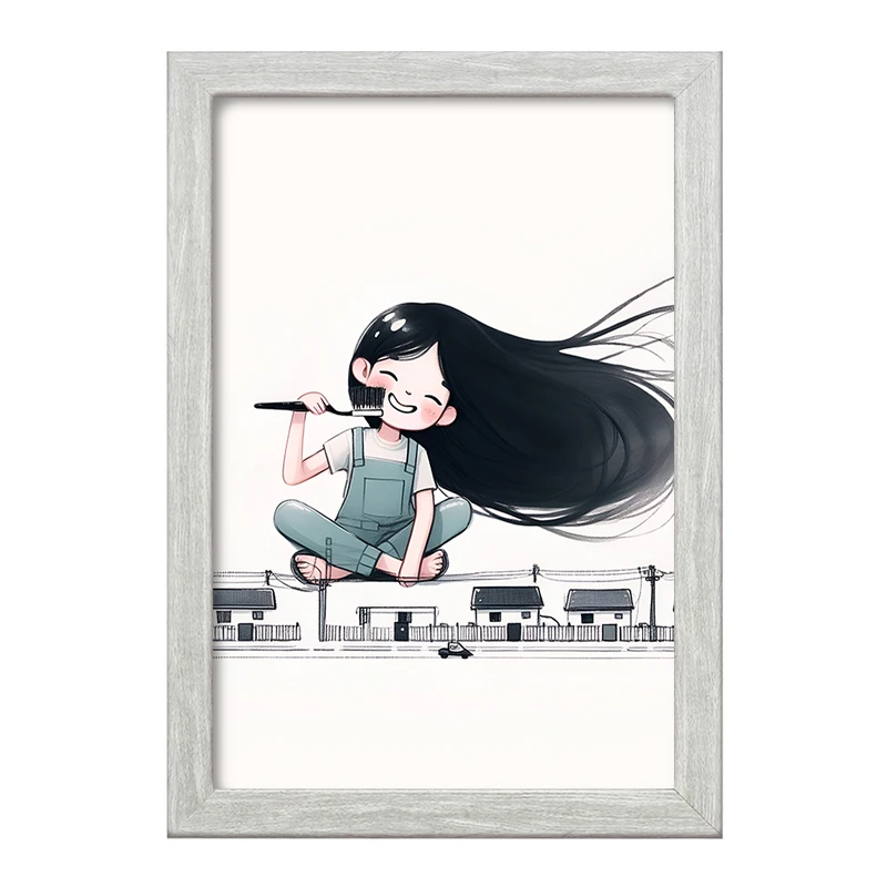 تابلو خندالو طرح دخترانه بامزه کد F3323