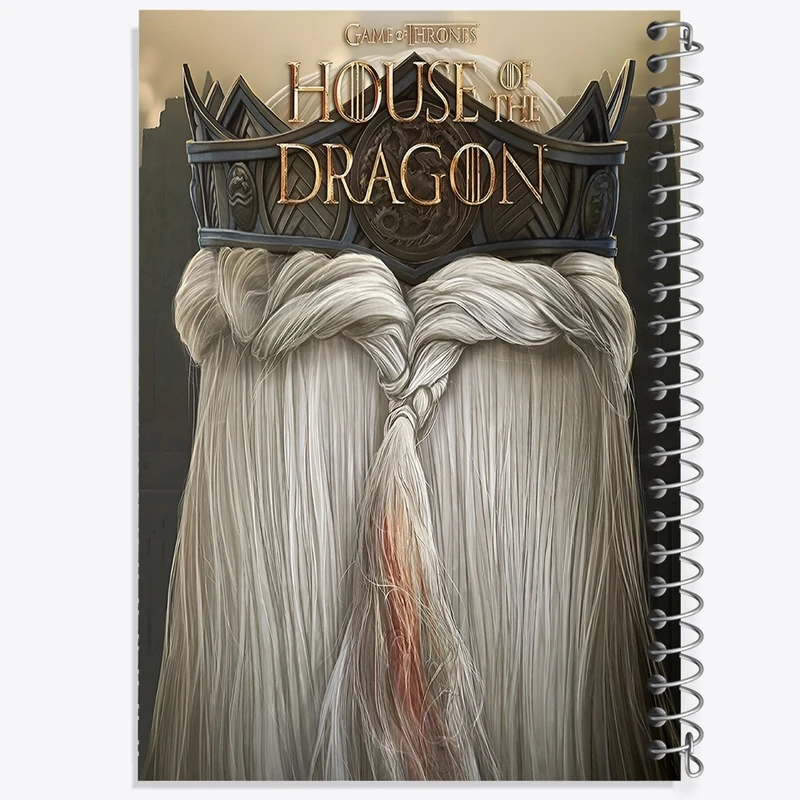 دفتر شطرنجی 50 برگ خندالو طرح خاندان اژدها (House of the Dragon) کد F10147