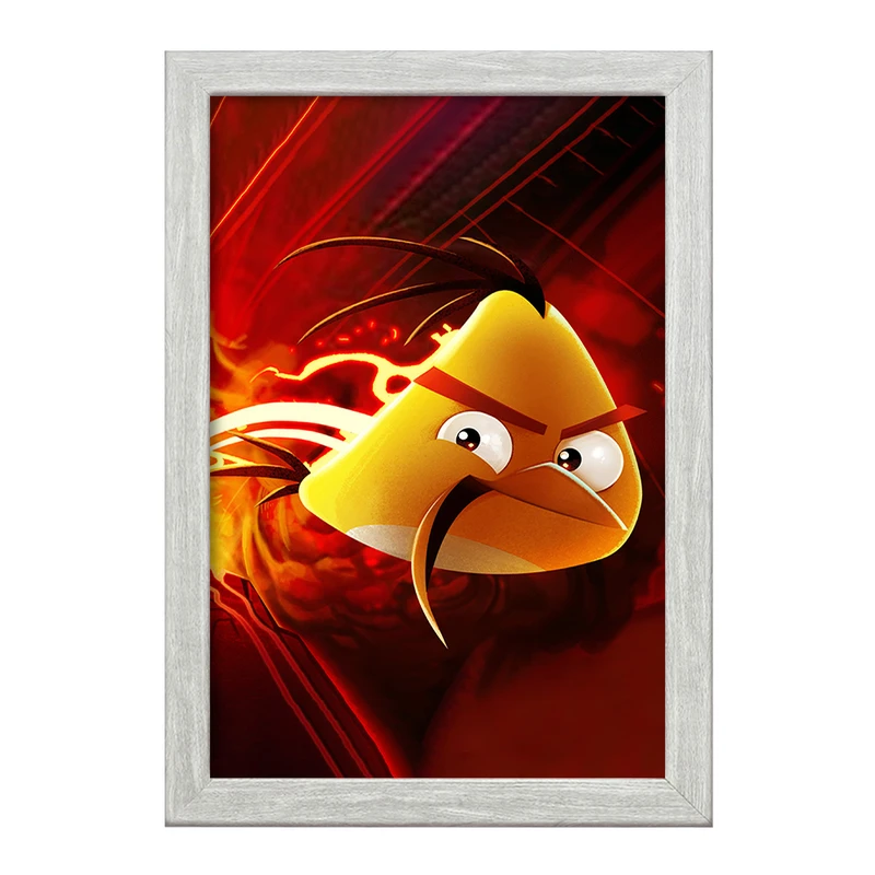 تابلو خندالو طرح پرندگان خشمگین (Angry Birds) کد F2124