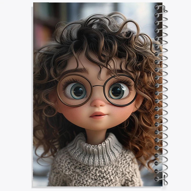 دفتر طراحی 50 برگ خندالو طرح دخترانه کد N1630