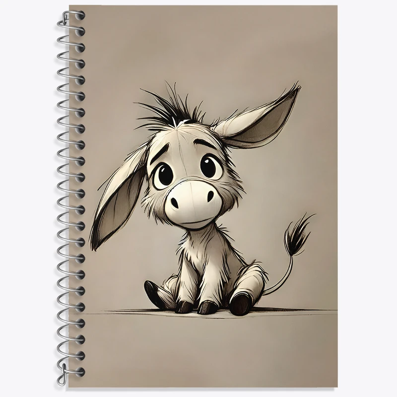 دفتر نت موسیقی 50 برگ خندالو طرح الاغ بانمک کد N6717