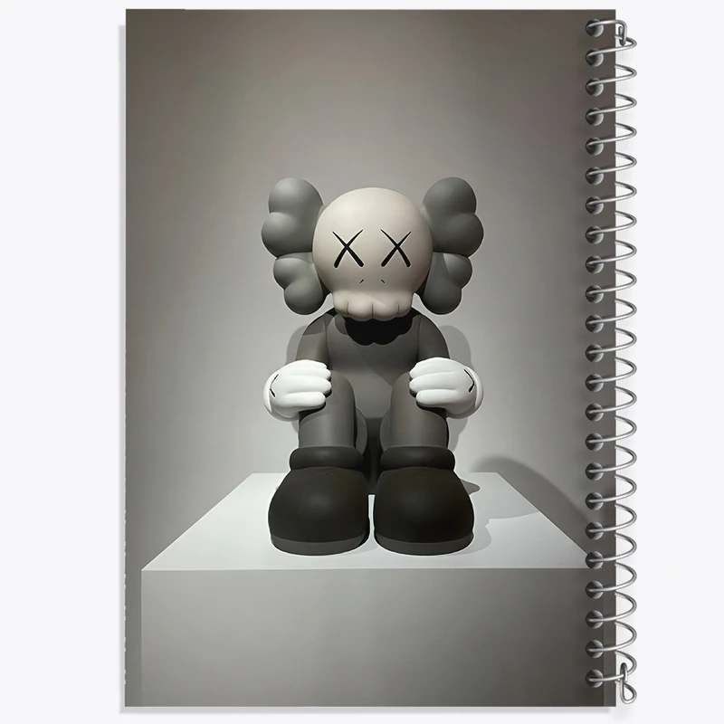 دفتر مشق 50 برگ خندالو طرح عروسک کاز (kaws) کد F3999
