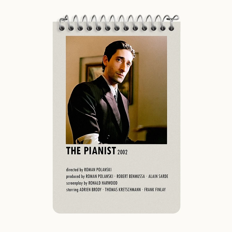 دفتر یادداشت 50 برگ خندالو طرح پیانیست (The Pianist) کد F13101