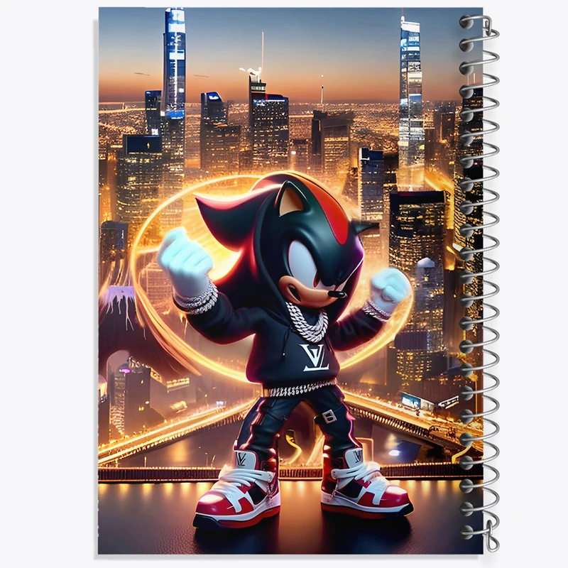 دفتر مشق 100 برگ خندالو طرح سونیک (Sonic) کد F4413