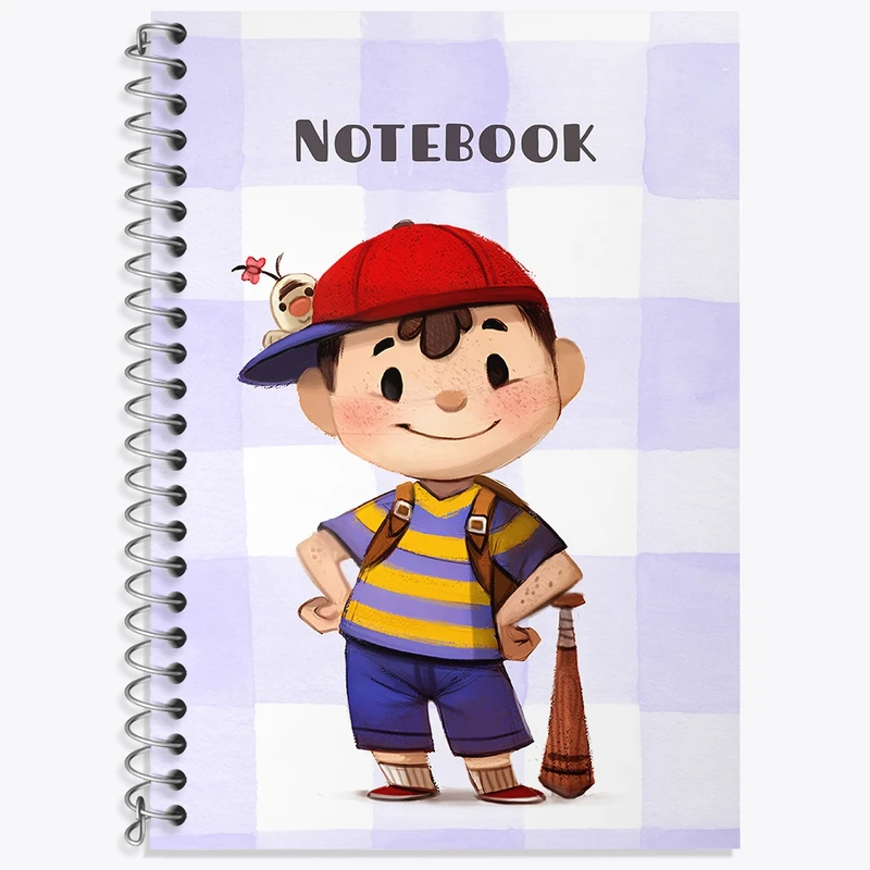 دفتر زبان 50 برگ خندالو مدل سه خط طرح Ness  کد N6554