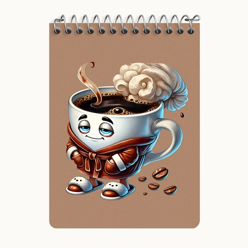 دفتر یادداشت 50 برگ خندالو طرح فنجان قهوه کد N5946