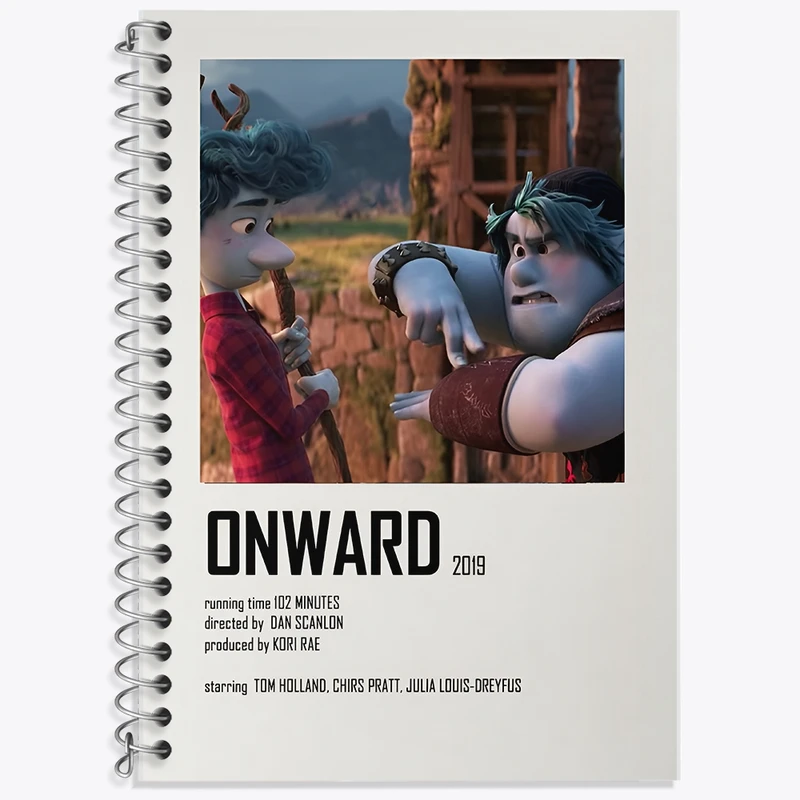 دفتر زبان 50 برگ خندالو مدل سه خط طرح به پیش (Onward) کد F13086