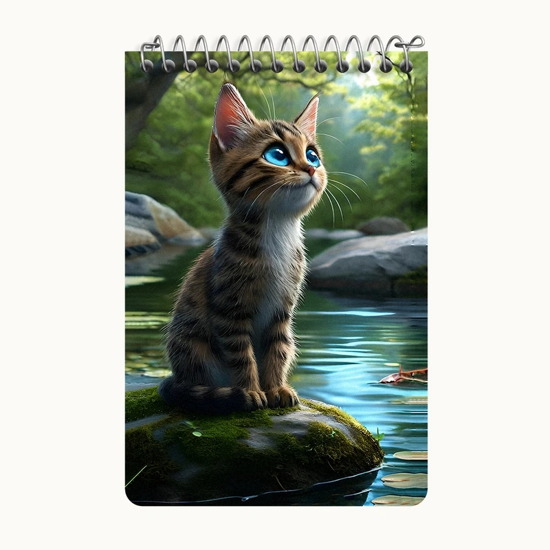 دفتر یادداشت 50 برگ خندالو طرح گربه کد F12803