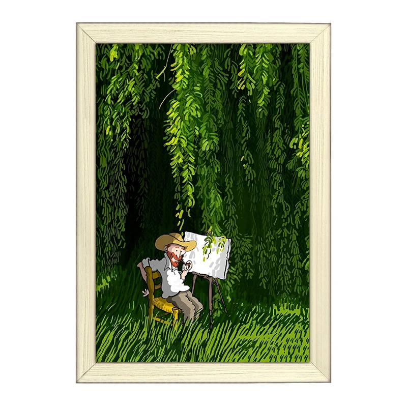 تابلو خندالو طرح ونسان ونگوگ کد F6496