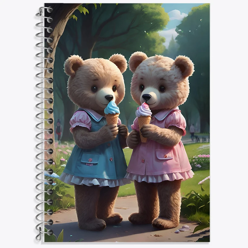 دفتر نت موسیقی 50 برگ خندالو طرح خرس های کیوت کد F8545