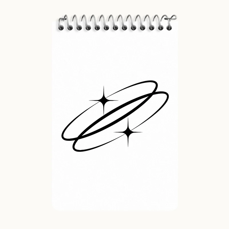 دفتر یادداشت 50 برگ خندالو طرح ستاره دنباله دار کد F3886