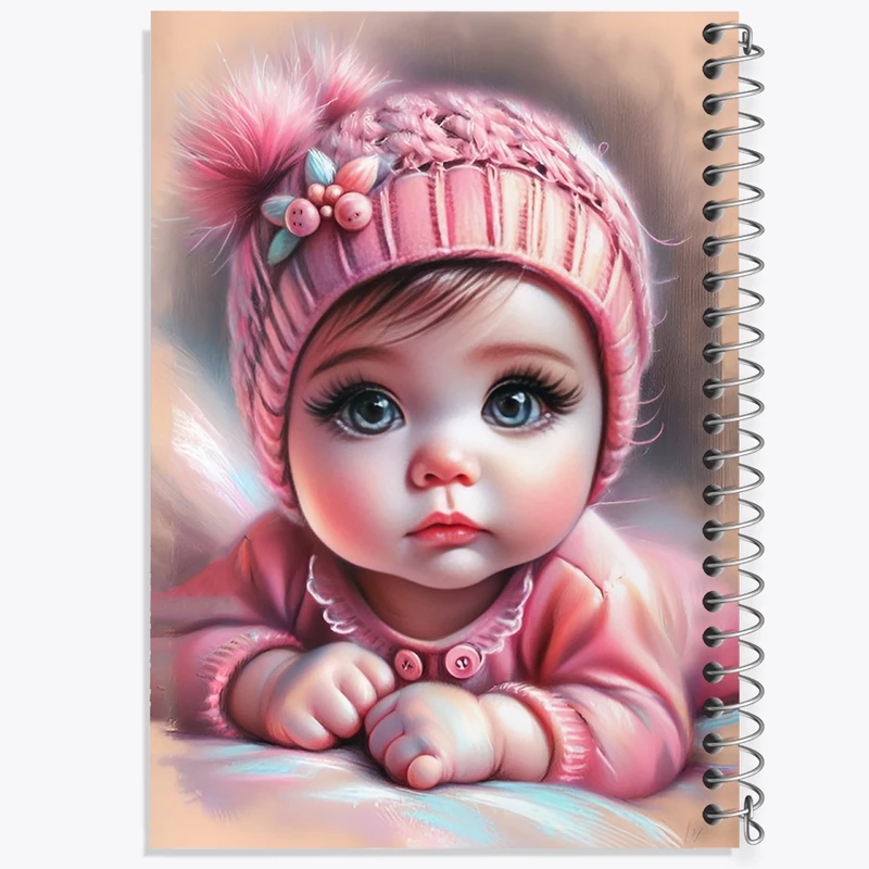 دفتر نقاشی 50 برگ خندالو طرح نوزاد کیوت کد F10683