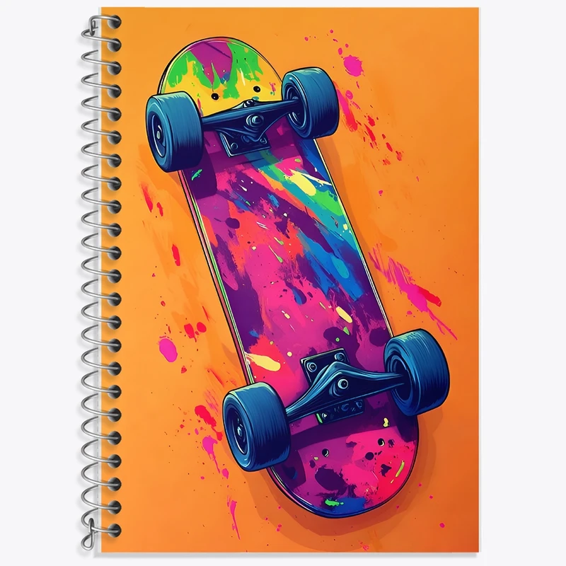 دفتر لغت 50 برگ خندالو طرح اسکیت برد کد F9832