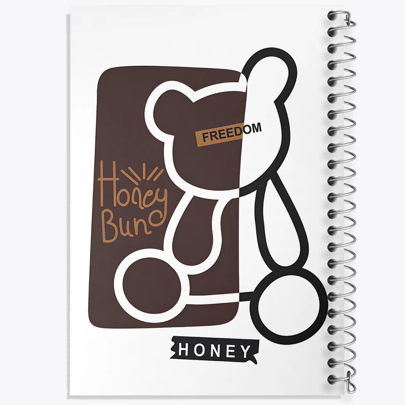 دفتر مشق 100 برگ خندالو طرح خرس کد F11036