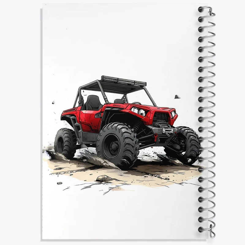 دفتر طراحی 50 برگ خندالو طرح موتور چهار چرخ کد 37088