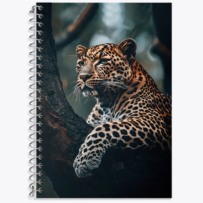 دفتر لغت 50 برگ خندالو طرح پلنگ کد F12574