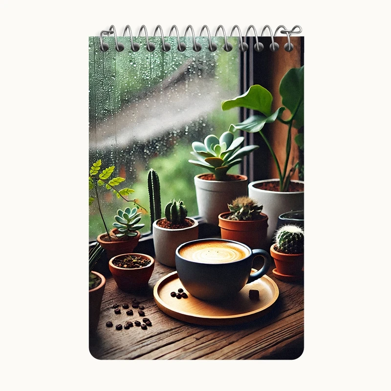 دفتر یادداشت 50 برگ خندالو طرح فنجون قهوه  کد F10411