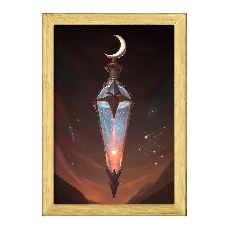 تابلو خندالو طرح بطری اکسیر اسپیرال منشوری کد F10773