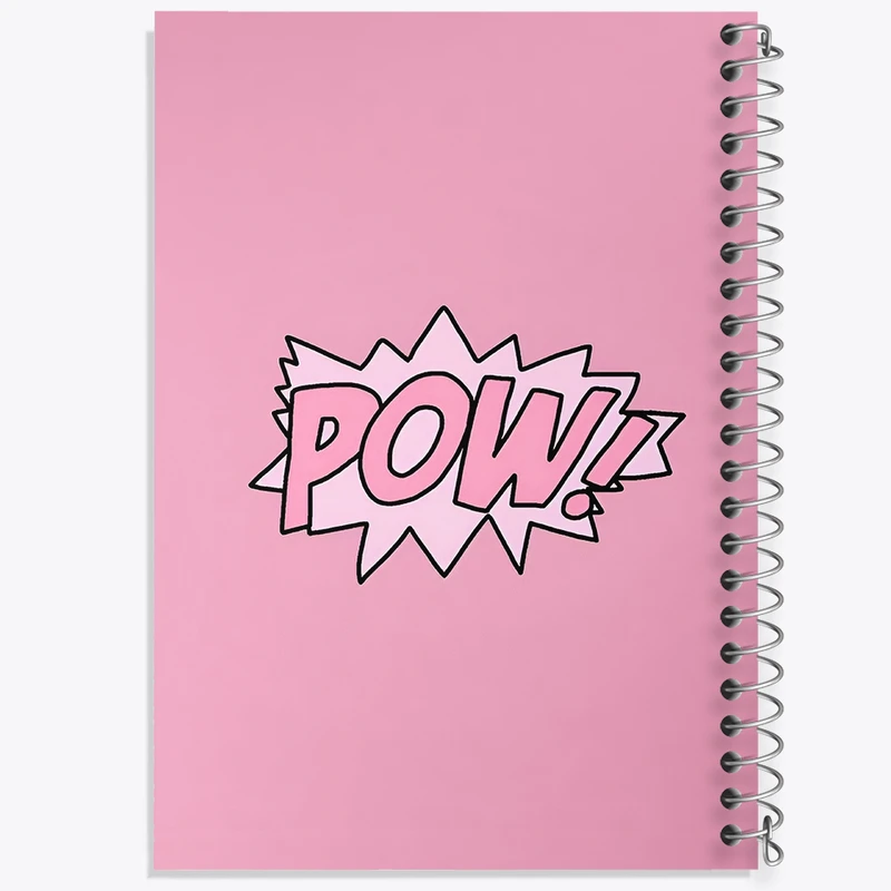 دفتر مشق 100 برگ خندالو طرح Pow کد F3846