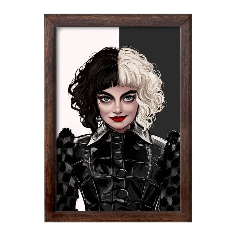 تابلو خندالو طرح کروئلا Cruella  کد 10750