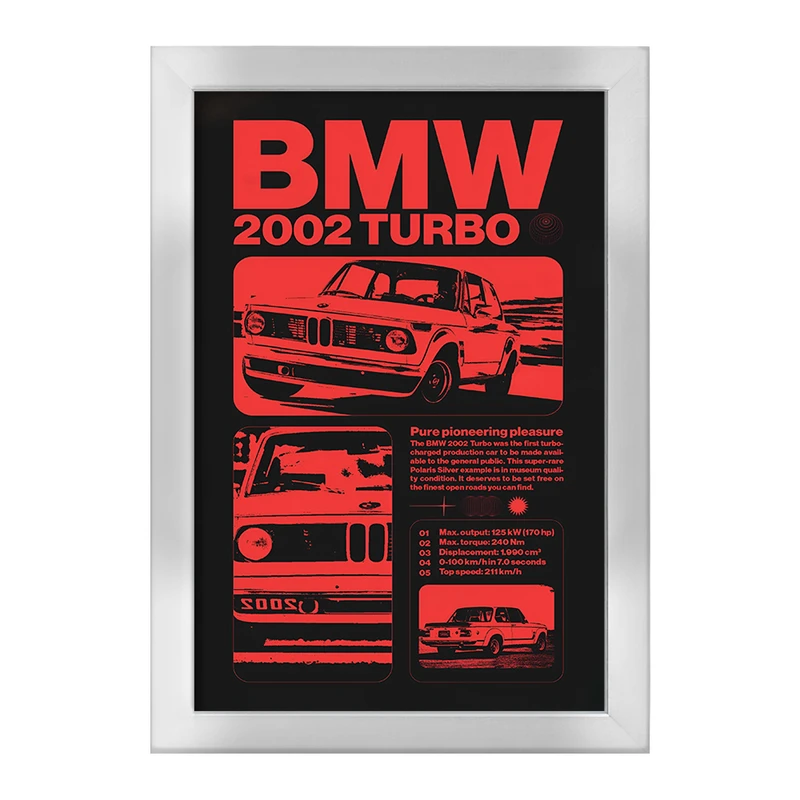 تابلو خندالو طرح بی ام دبلیو (BMW) کد F6398