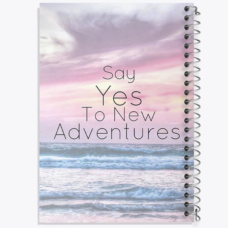 دفتر شطرنجی 50 برگ خندالو طرح Say Yes To New Adventures کد F11420